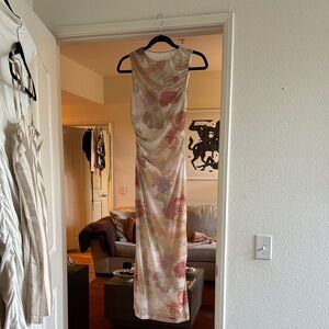 Princess Polly Floral Maxi Dress - Pink and Green